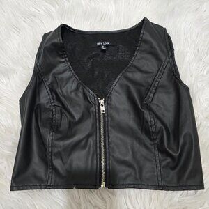 Faux Leather Vest Size Small